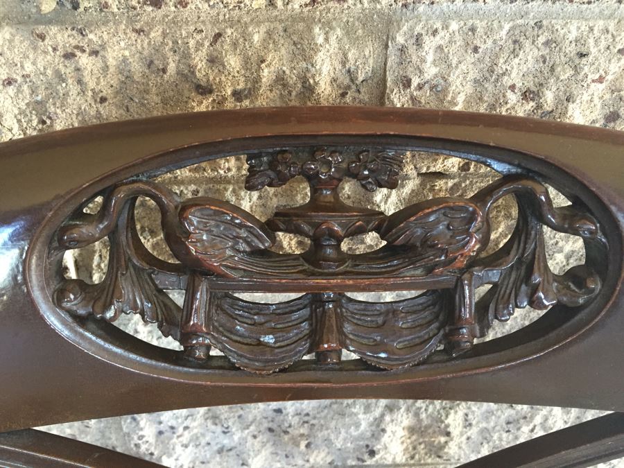 Nicely Carved Armchair With Carved Birds [Photo 6]