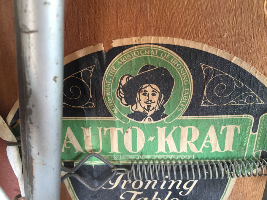 Vintage Auto Krat Ironing Table Board By The Rich Ladder & Mfg Co Cincinnati, OH [Photo 5]