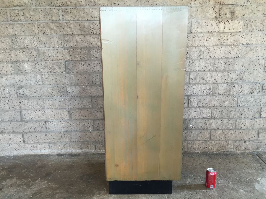 Nice Wooden Bookcase Painted Green - Genuine NASCO Product Manufactured By Nathan Shectman [Photo 4]