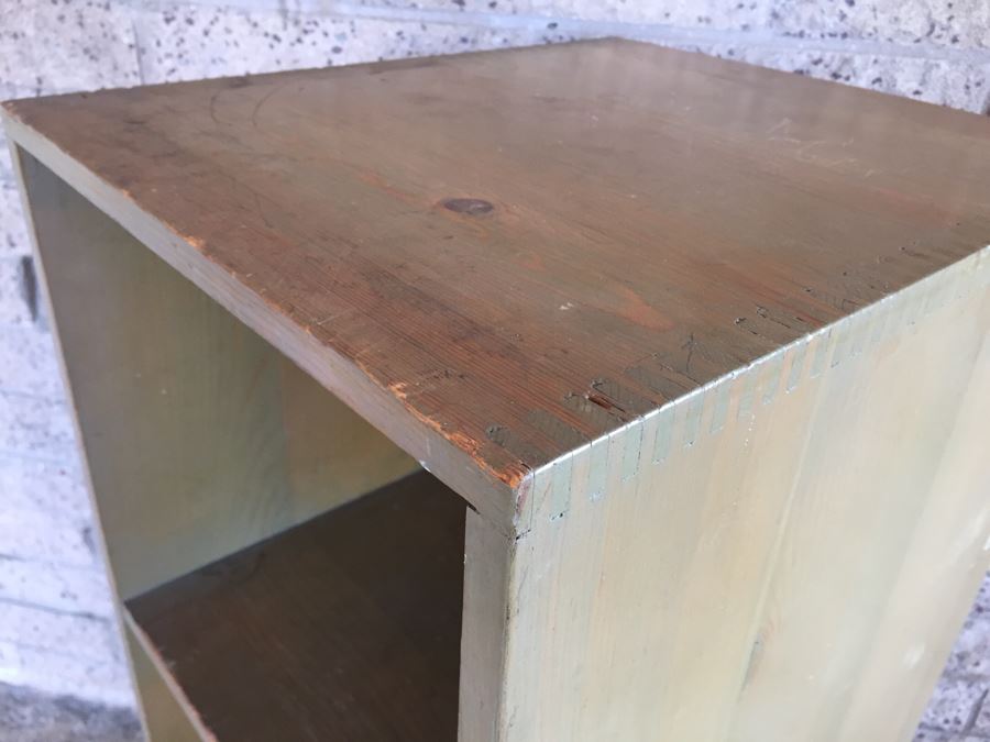 Nice Wooden Bookcase Painted Green - Genuine NASCO Product Manufactured By Nathan Shectman [Photo 10]