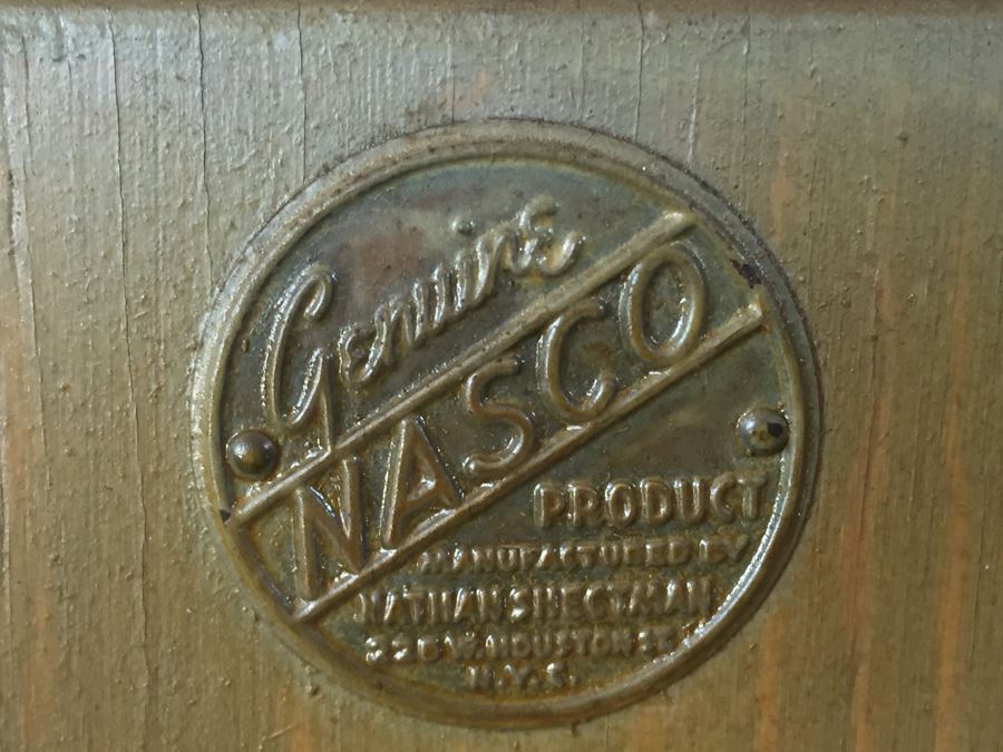Child's Wooden Armoire Closet Painted Green - Genuine NASCO Product Manufactured By Nathan Shectman [Photo 3]