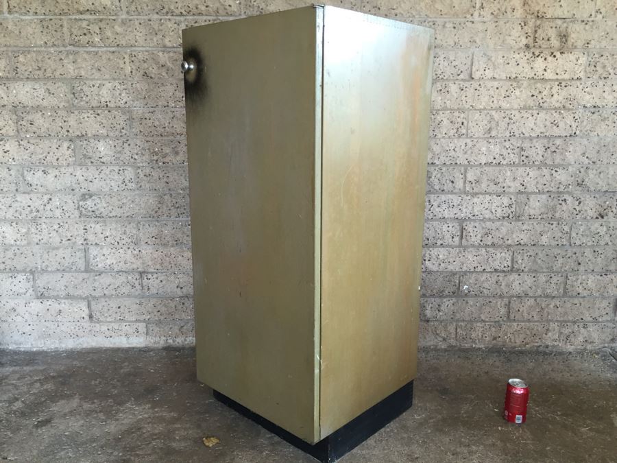 Child's Wooden Armoire Closet Painted Green - Genuine NASCO Product Manufactured By Nathan Shectman [Photo 14]