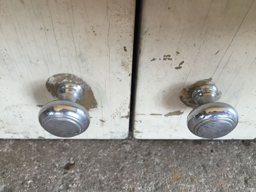 Wooden Cabinet Painted White - Genuine NASCO Product Manufactured By Nathan Shectman [Photo 6]