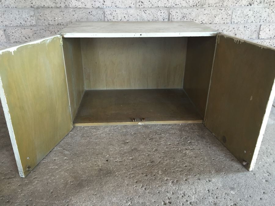 Wooden Cabinet Painted White - Genuine NASCO Product Manufactured By Nathan Shectman [Photo 2]