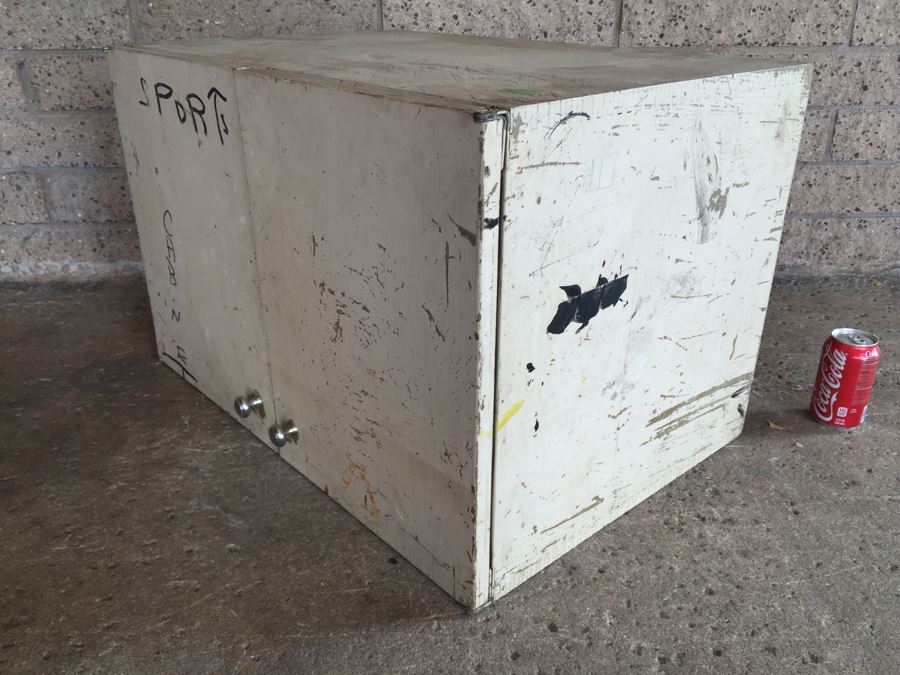 Wooden Cabinet Painted White - Genuine NASCO Product Manufactured By Nathan Shectman [Photo 3]