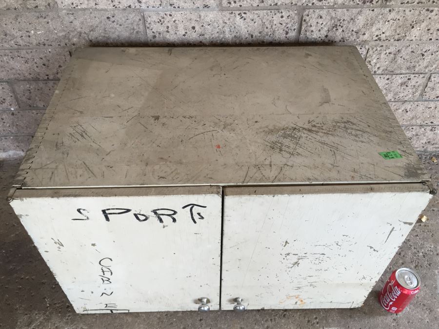 Wooden Cabinet Painted White - Genuine NASCO Product Manufactured By Nathan Shectman [Photo 5]