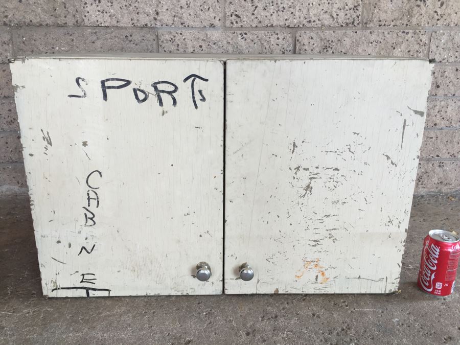 Wooden Cabinet Painted White - Genuine NASCO Product Manufactured By Nathan Shectman [Photo 4]