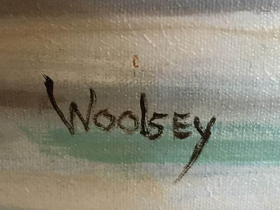 Original Oil Painting By June Woolsey Titled 'Promenade - Paris' 30' x 30' [Photo 3]