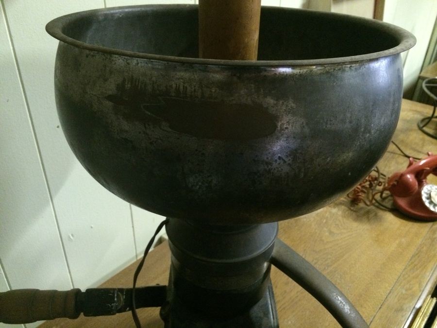 Industrial Lamp - Montgomery Ward Metal Cream Separator Royal Blue No. 43  [Photo 9]