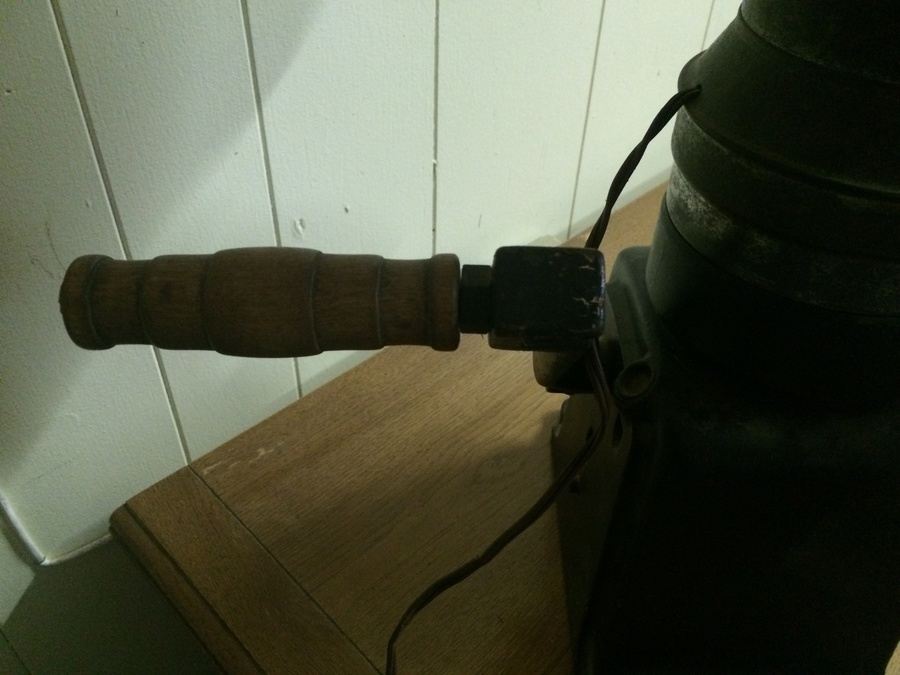 Industrial Lamp - Montgomery Ward Metal Cream Separator Royal Blue No. 43  [Photo 10]