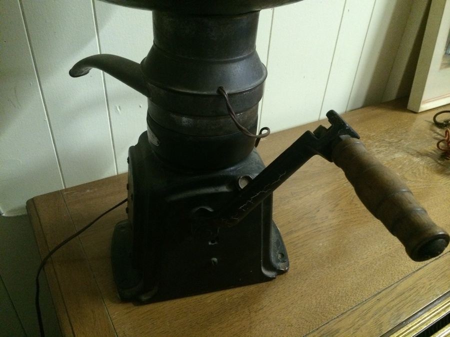 Industrial Lamp - Montgomery Ward Metal Cream Separator Royal Blue No. 43  [Photo 6]