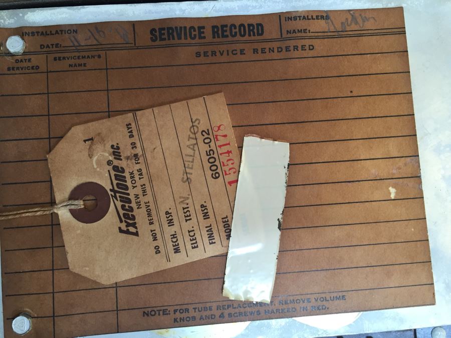 Vintage Executone Intercom From Mission Hills Estate [Photo 20]