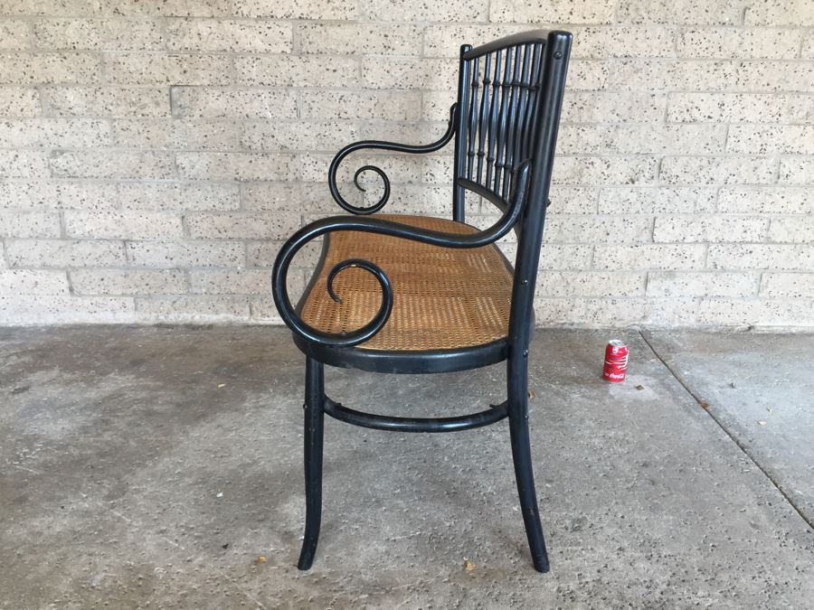 Vintage Cane Seat Settee Bench [Photo 10]