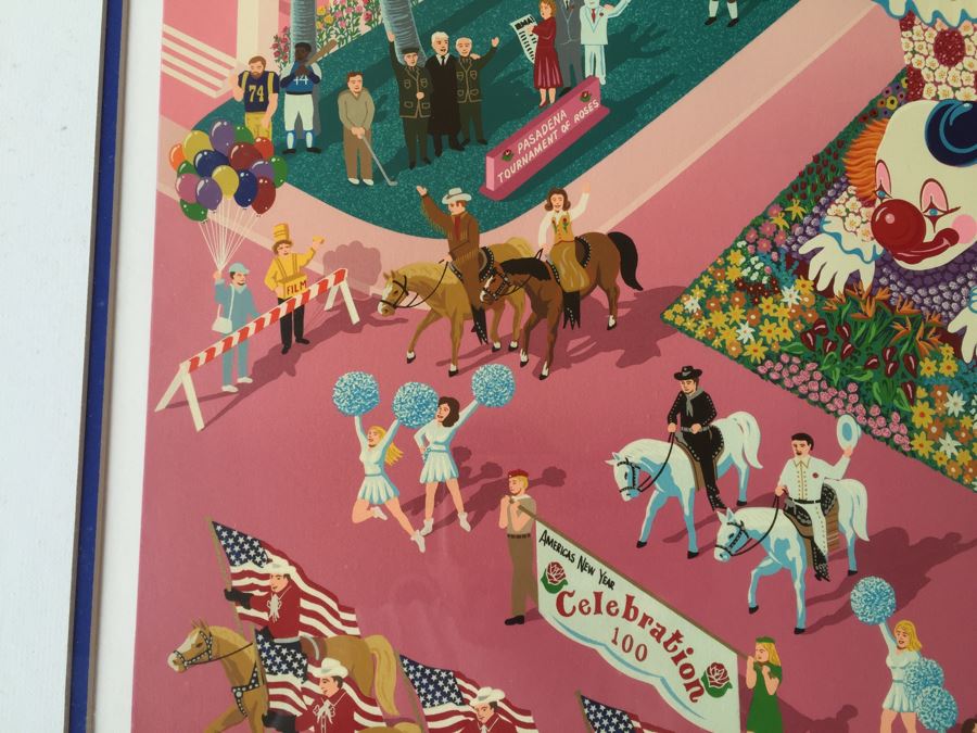 Melanie Taylor Kent Signed Limited Edition Serigraph Titled 'Rose Parade Centennial' 1988 297 Of 400 Replacement Value $4,500 [Photo 10]