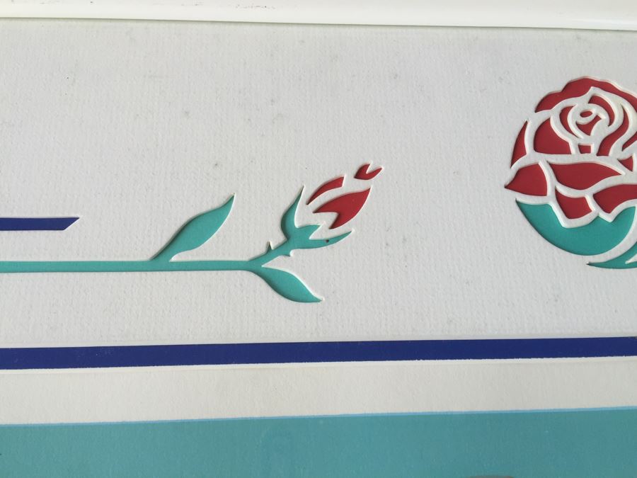 Melanie Taylor Kent Signed Limited Edition Serigraph Titled 'Rose Parade Centennial' 1988 297 Of 400 Replacement Value $4,500 [Photo 24]