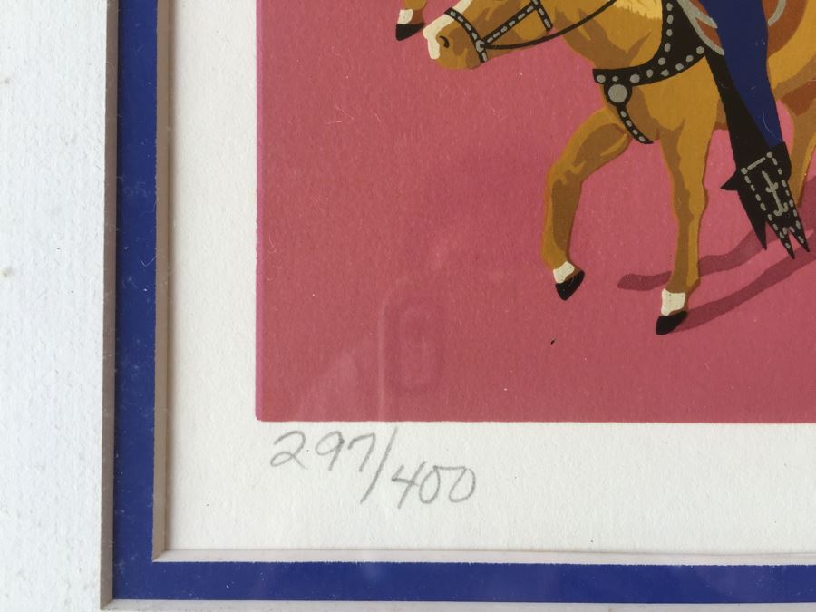 Melanie Taylor Kent Signed Limited Edition Serigraph Titled 'Rose Parade Centennial' 1988 297 Of 400 Replacement Value $4,500 [Photo 8]