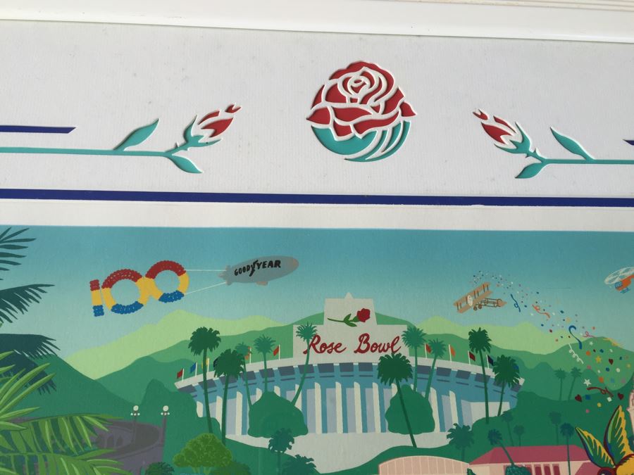 Melanie Taylor Kent Signed Limited Edition Serigraph Titled 'Rose Parade Centennial' 1988 297 Of 400 Replacement Value $4,500 [Photo 23]