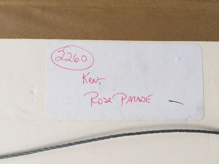 Melanie Taylor Kent Signed Limited Edition Serigraph Titled 'Rose Parade Centennial' 1988 297 Of 400 Replacement Value $4,500 [Photo 27]
