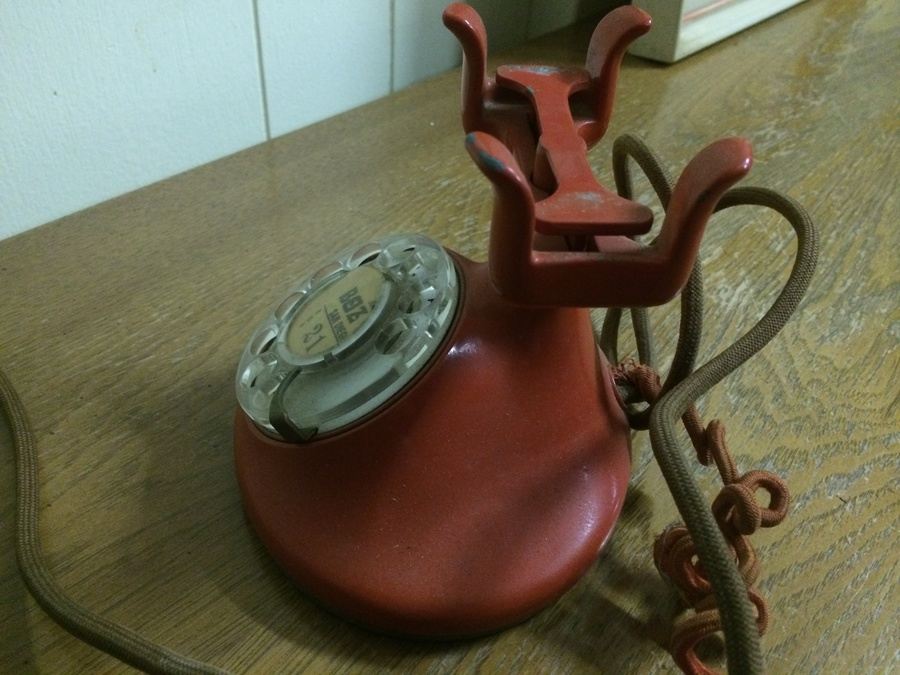 Bell Systems Western Electric F1 Rotary Phone Metal in Red [Photo 9]