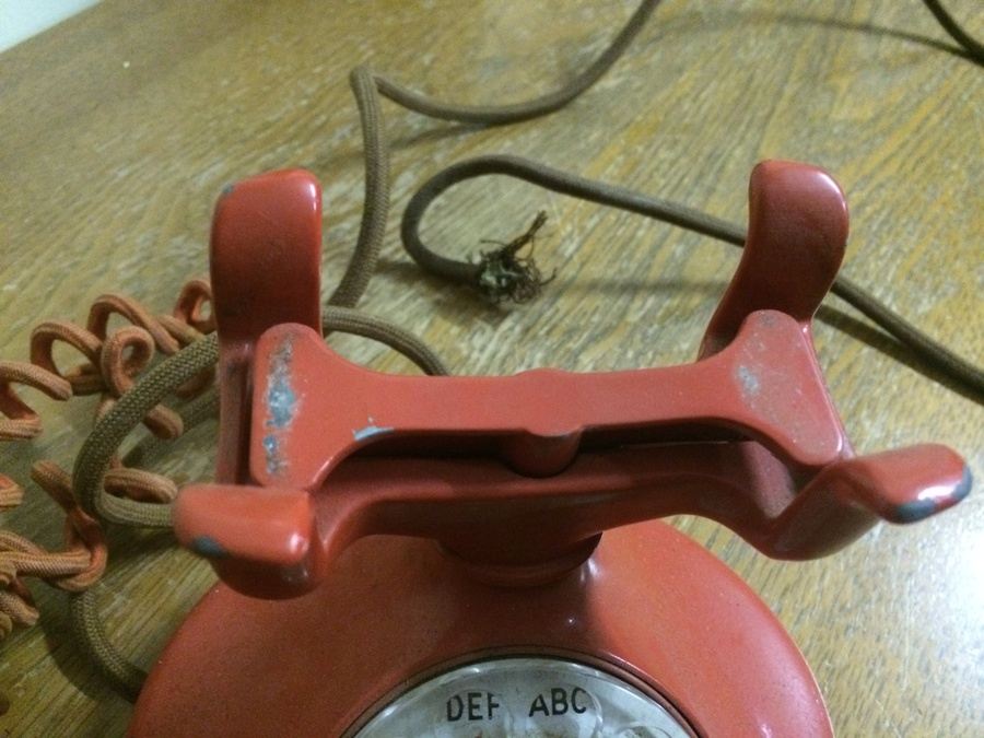 Bell Systems Western Electric F1 Rotary Phone Metal in Red [Photo 3]