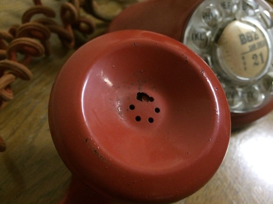 Bell Systems Western Electric F1 Rotary Phone Metal in Red [Photo 6]