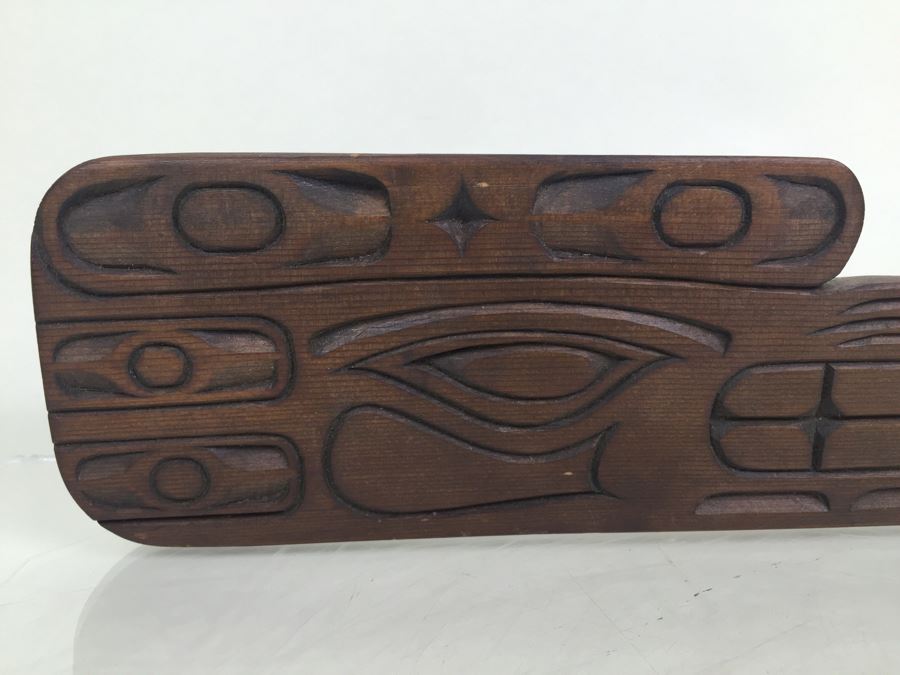 Wood Carving Pacific Northwest Style Crocodile [Photo 3]