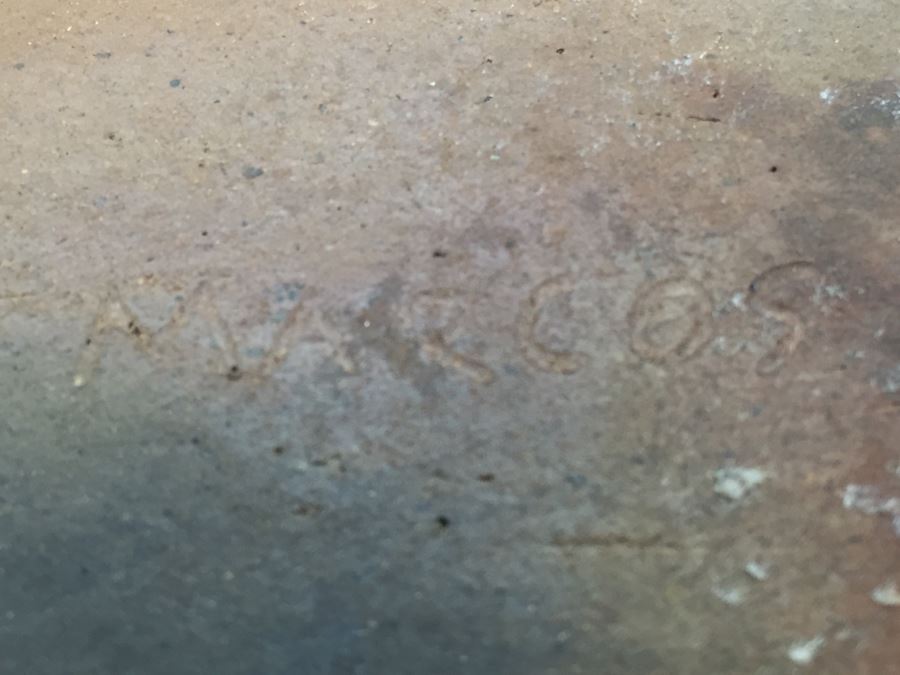 Large Pottery Bowl Signed Marcos [Photo 12]