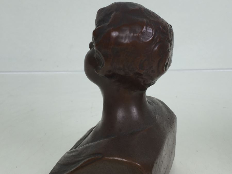 Vintage 'Youth' Bookends Circa 1920 WB Weidlich Brothers #639 [Photo 11]