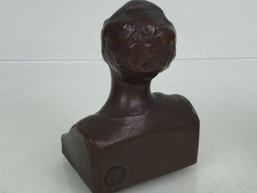 Vintage 'Youth' Bookends Circa 1920 WB Weidlich Brothers #639 [Photo 12]