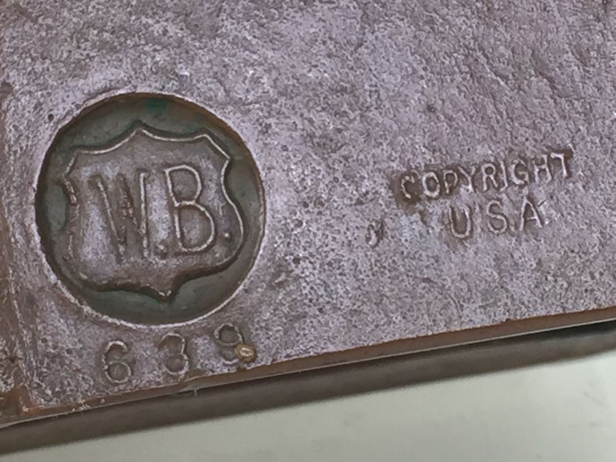 Vintage 'Youth' Bookends Circa 1920 WB Weidlich Brothers #639 [Photo 16]