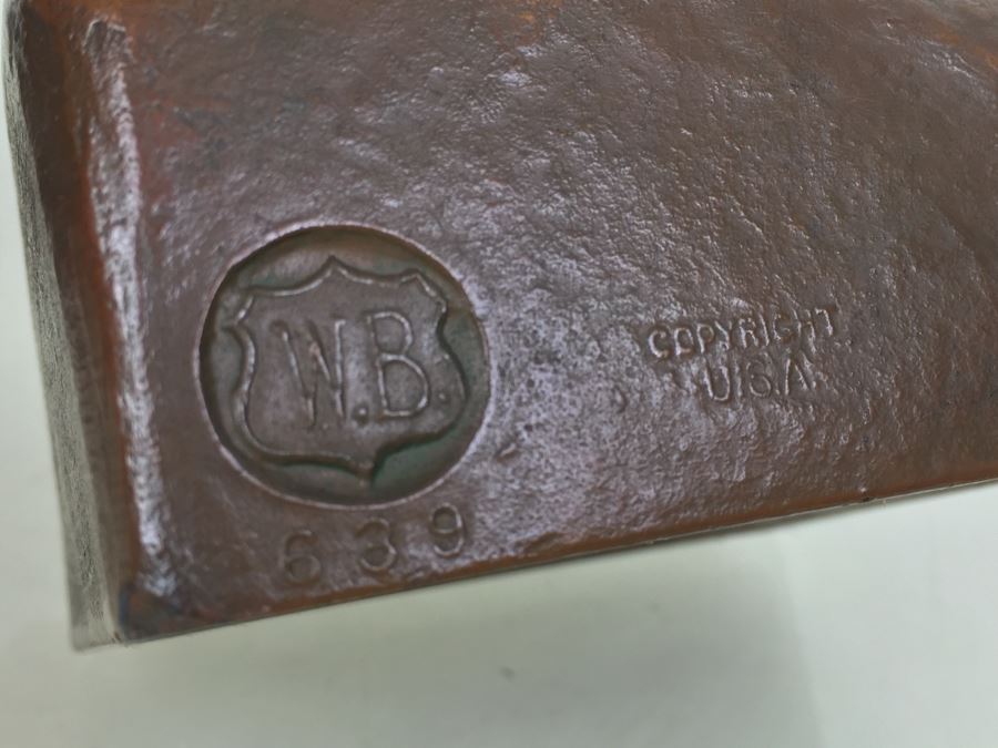 Vintage 'Youth' Bookends Circa 1920 WB Weidlich Brothers #639 [Photo 18]