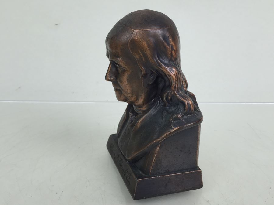 Ben Franklin Metal Bank Suffolk Franklin Savings Bank Boston No Key [Photo 7]