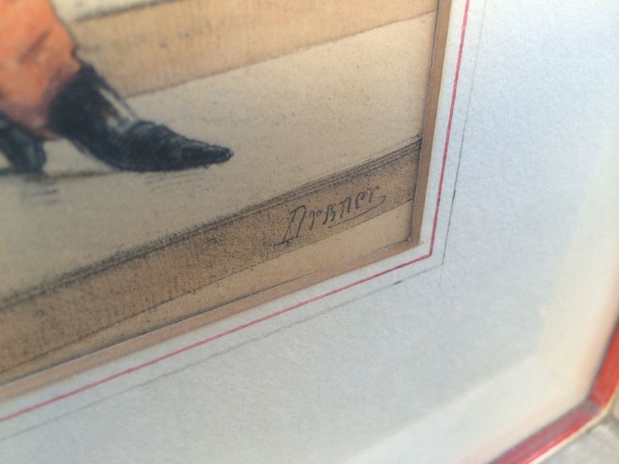 1863 Draner ~ Renard: Hand Colored Lithographs in Vintage Frames [Photo 7]