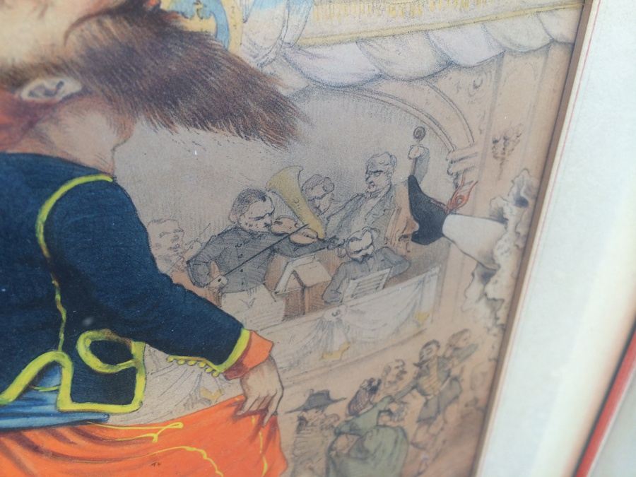 1863 Draner ~ Renard: Hand Colored Lithographs in Vintage Frames [Photo 11]