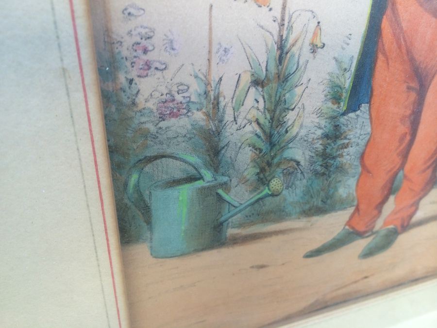 1863 Draner ~ Renard: Hand Colored Lithographs in Vintage Frames [Photo 26]