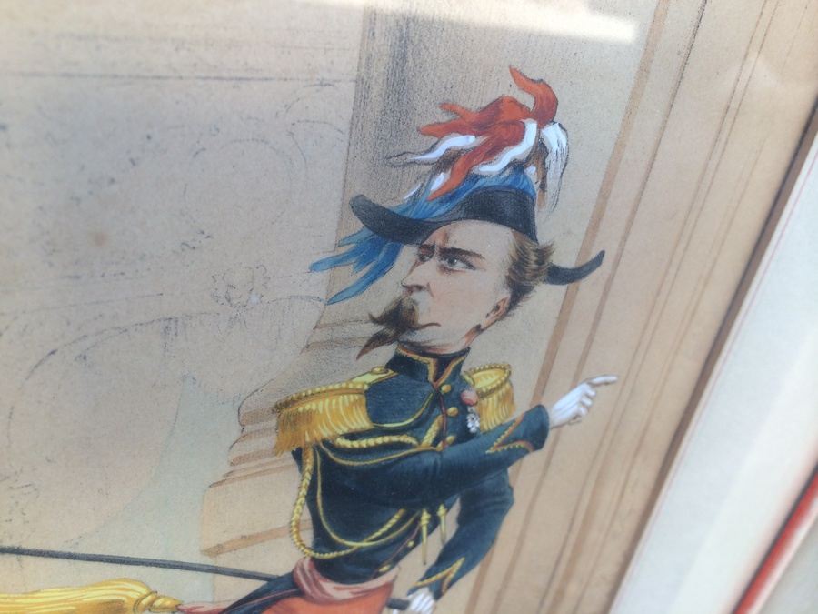 1863 Draner ~ Renard: Hand Colored Lithographs in Vintage Frames [Photo 4]