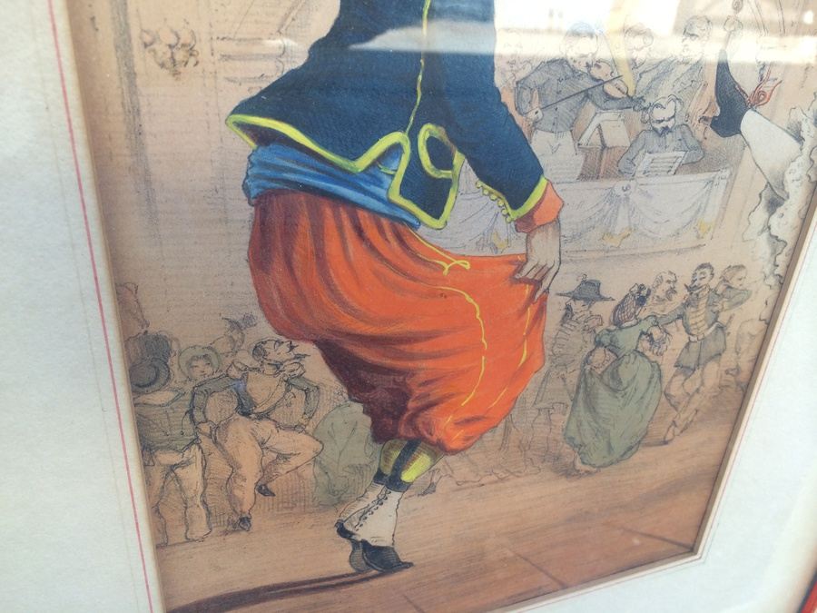 1863 Draner ~ Renard: Hand Colored Lithographs in Vintage Frames [Photo 10]