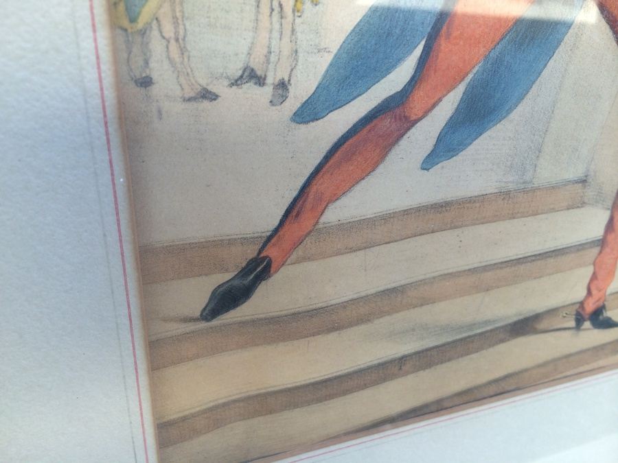 1863 Draner ~ Renard: Hand Colored Lithographs in Vintage Frames [Photo 6]