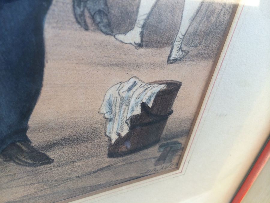 1863 Draner ~ Renard: Hand Colored Lithographs in Vintage Frames [Photo 16]