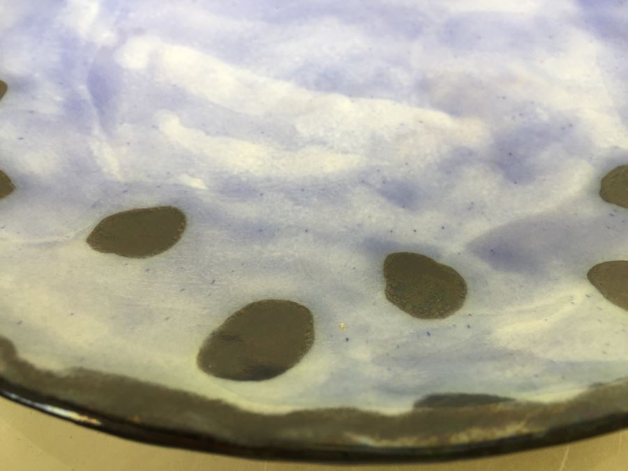 Tiffany Plates - Set Of 3 Blue & Black Hand Painted Plates Made In Italy For Tiffany [Photo 10]