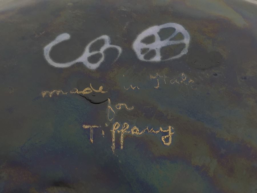 Tiffany Plates - Set Of 3 Blue & Black Hand Painted Plates Made In Italy For Tiffany [Photo 13]