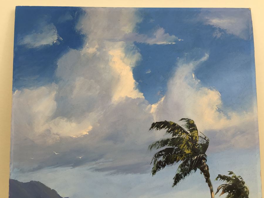 Original Oil Painting Of Coastal Beach Scene Signed By Artist Don Foster [Photo 10]