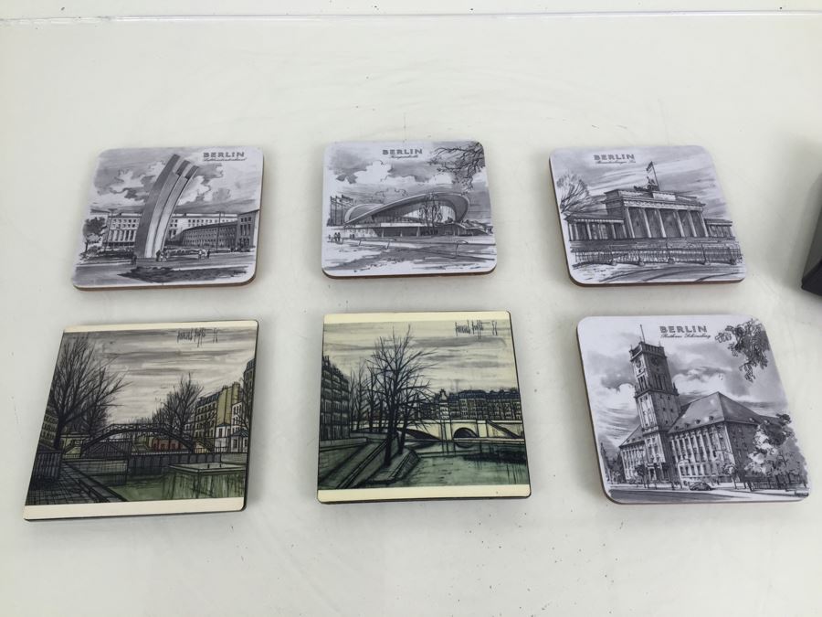 Set Of Bernard Buffet & Berlin Germany Schuberth Coasters [Photo 2]