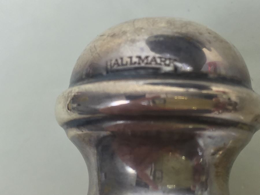 Hallmark Silversmiths Sterling Base And Handles Wooden Salad Bowl Set New York [Photo 4]