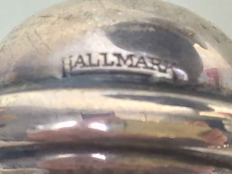 Hallmark Silversmiths Sterling Base And Handles Wooden Salad Bowl Set New York [Photo 13]