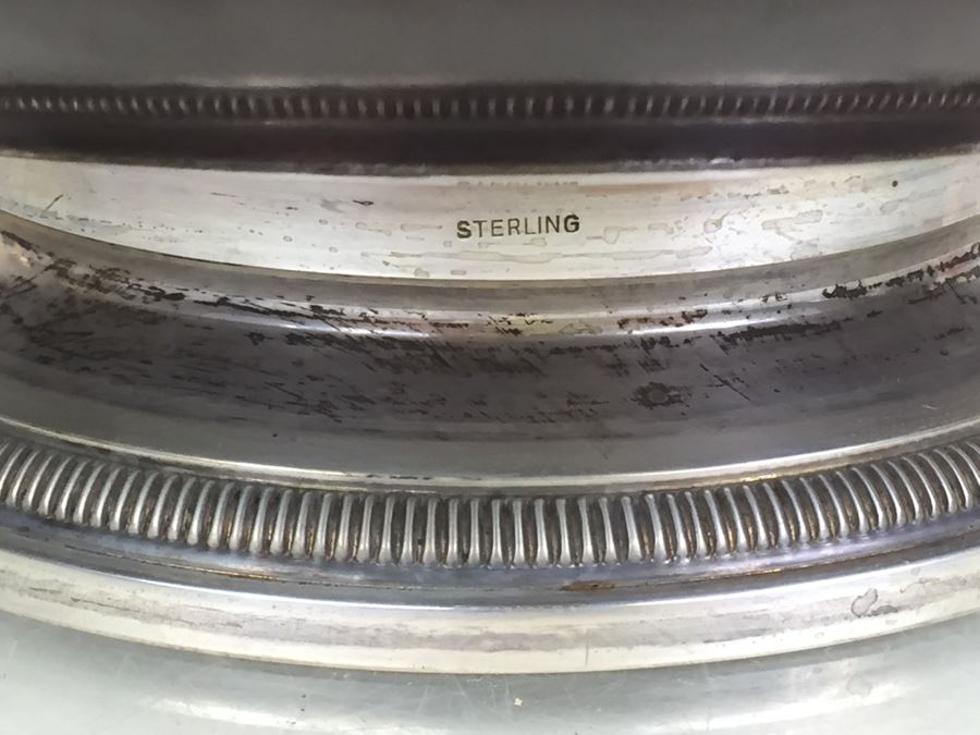 Hallmark Silversmiths Sterling Base And Handles Wooden Salad Bowl Set New York [Photo 2]