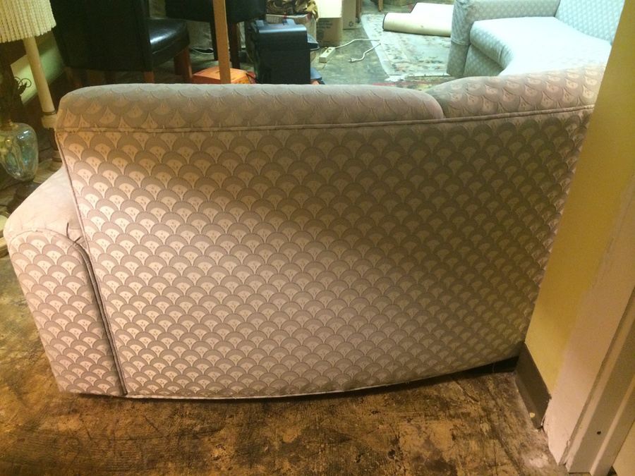 Semi-Circular 2-Piece Sofa on Casters [Photo 7]