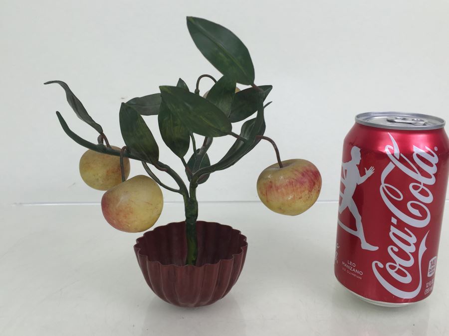 Metal Fruit Tree Sculpture