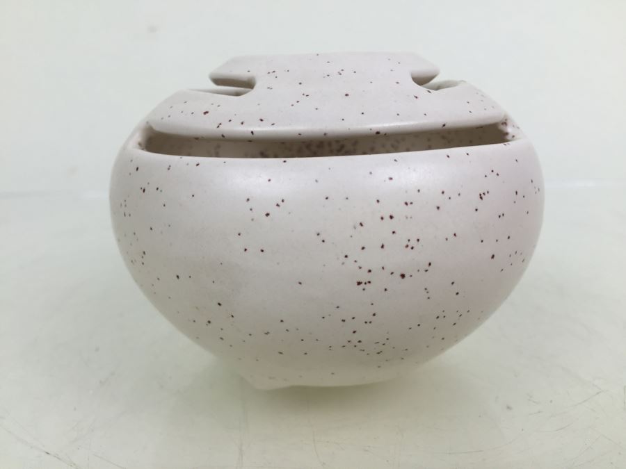 Vintage Pansy Pot Vase Flower Frog California Pottery Carmel Designs Ceramic [Photo 2]