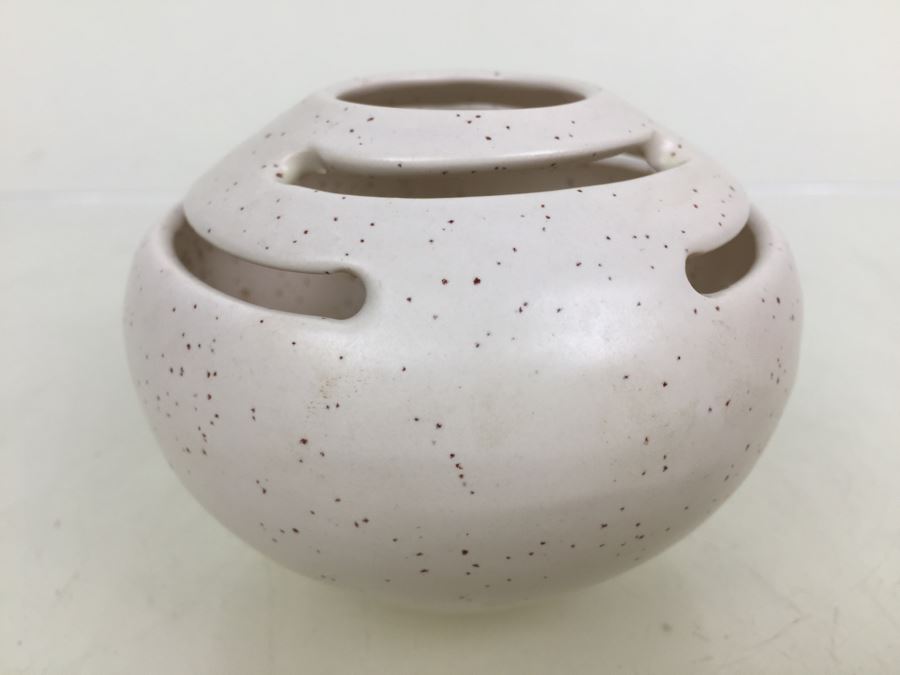 Vintage Pansy Pot Vase Flower Frog California Pottery Carmel Designs Ceramic [Photo 5]